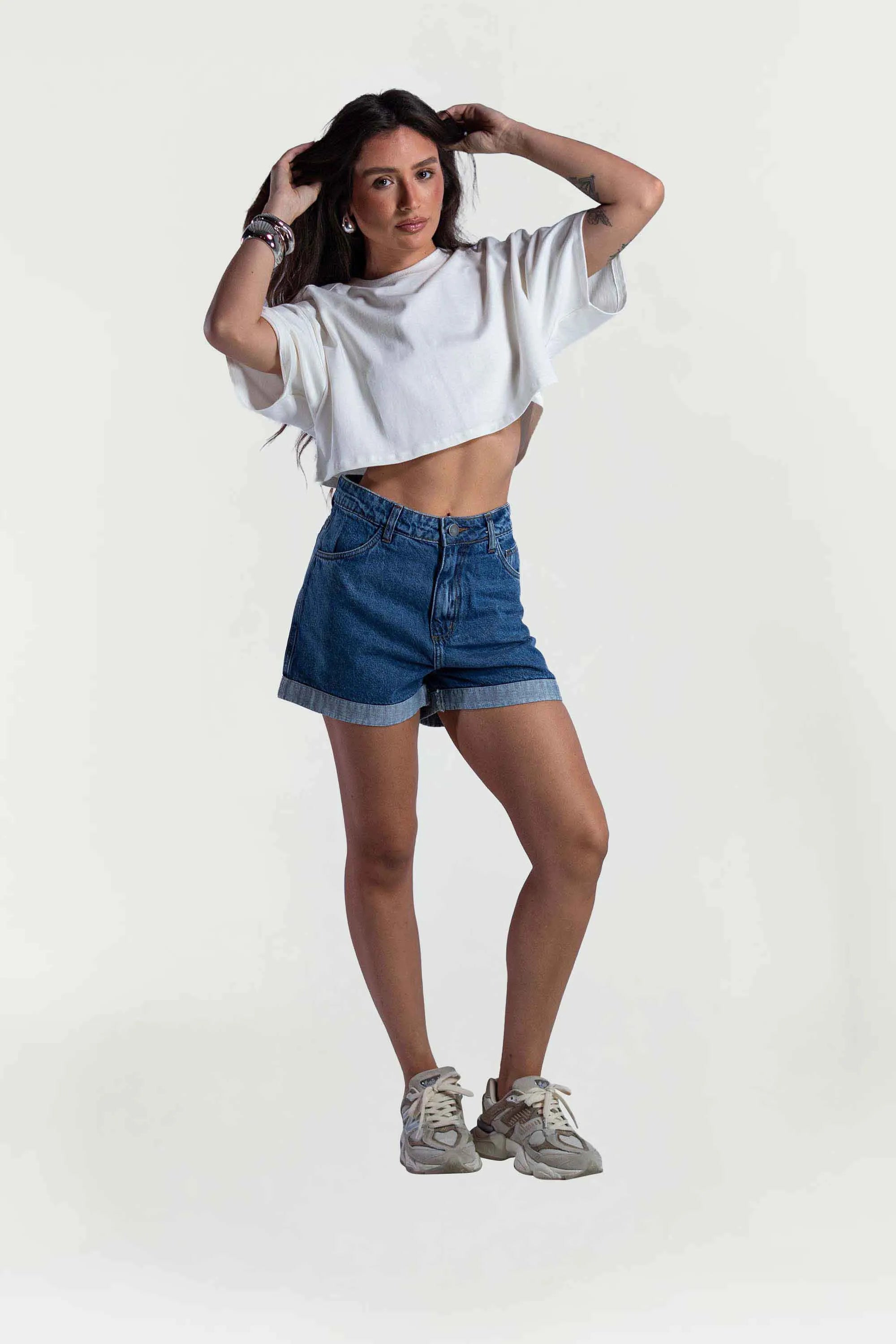Cropped Feminino Oversized Signature 300