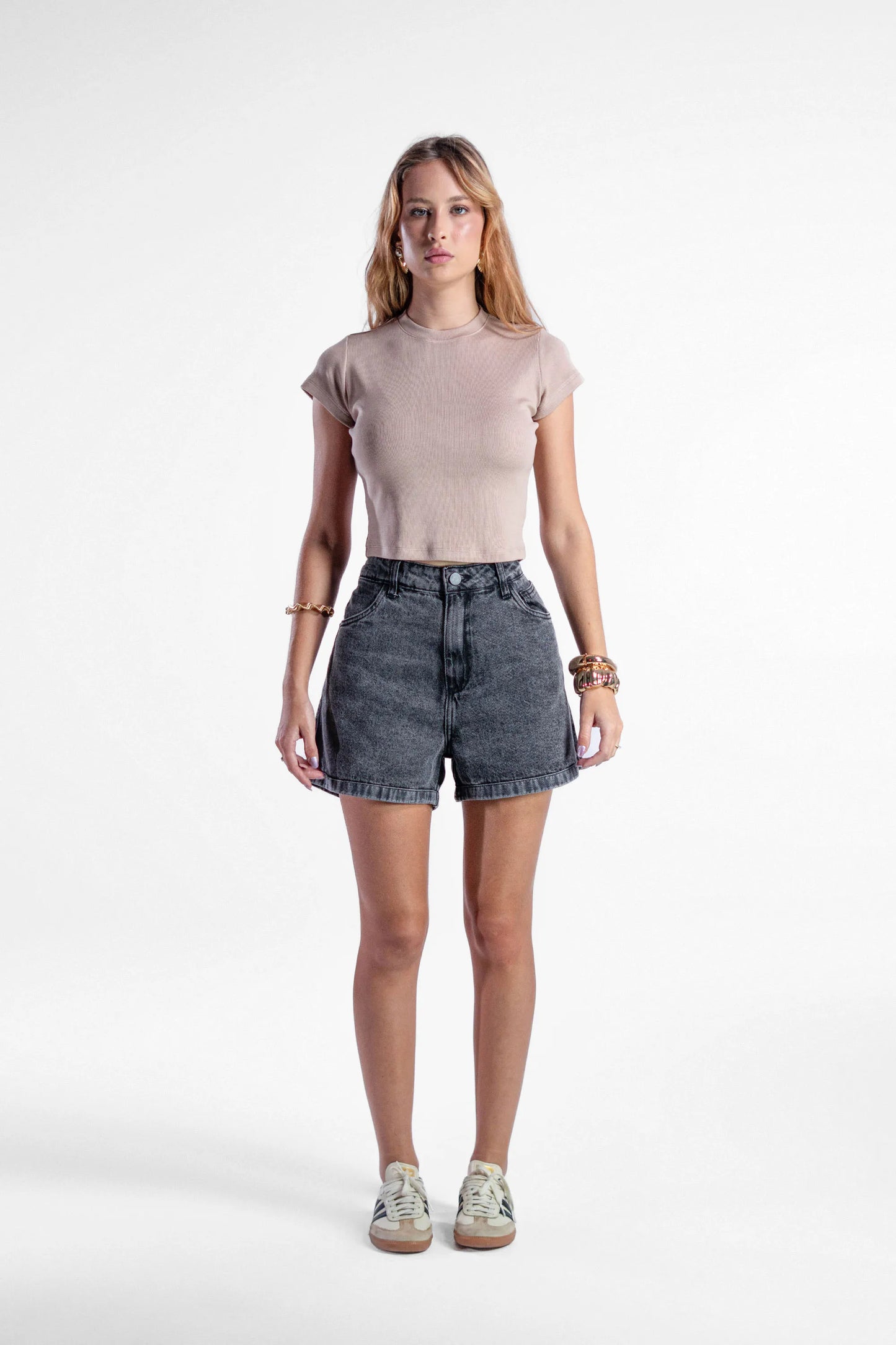 Camiseta Feminina Wavy Tee Canelada