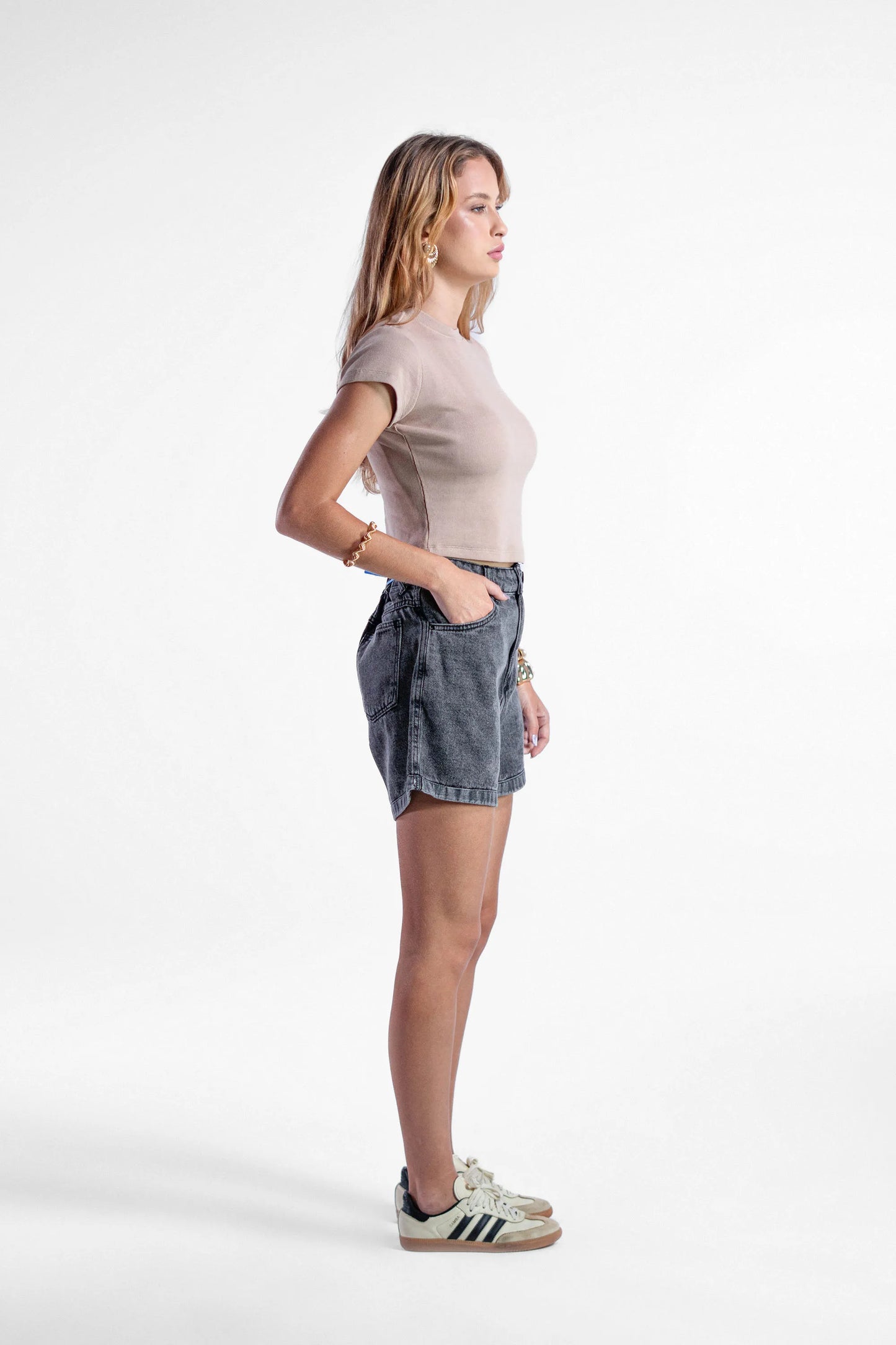Camiseta Feminina Wavy Tee Canelada