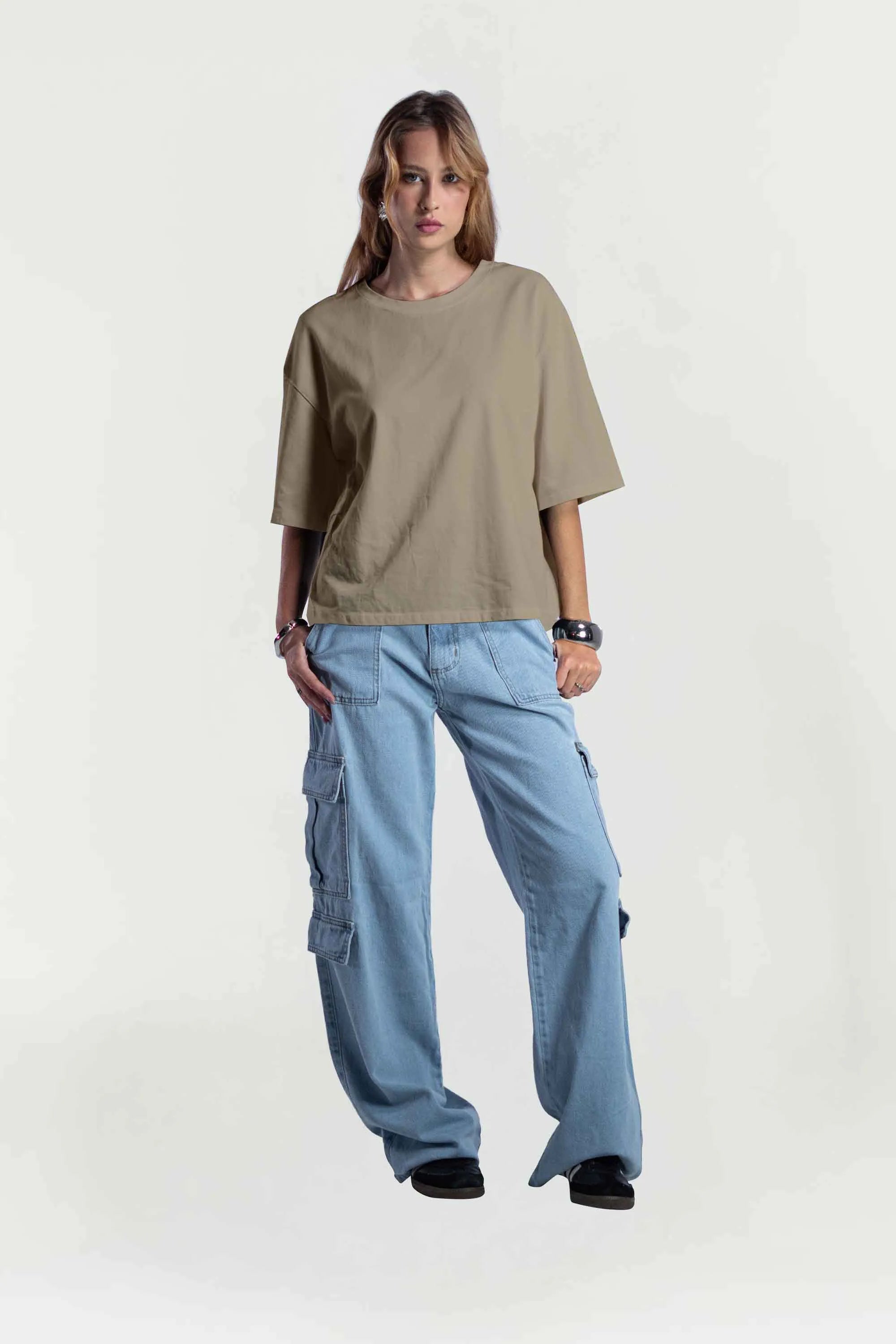 Camiseta Feminina Oversized Texture