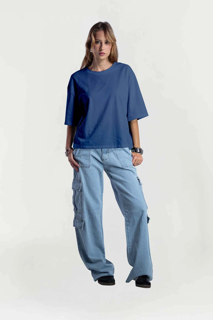 Camiseta Feminina Oversized Texture