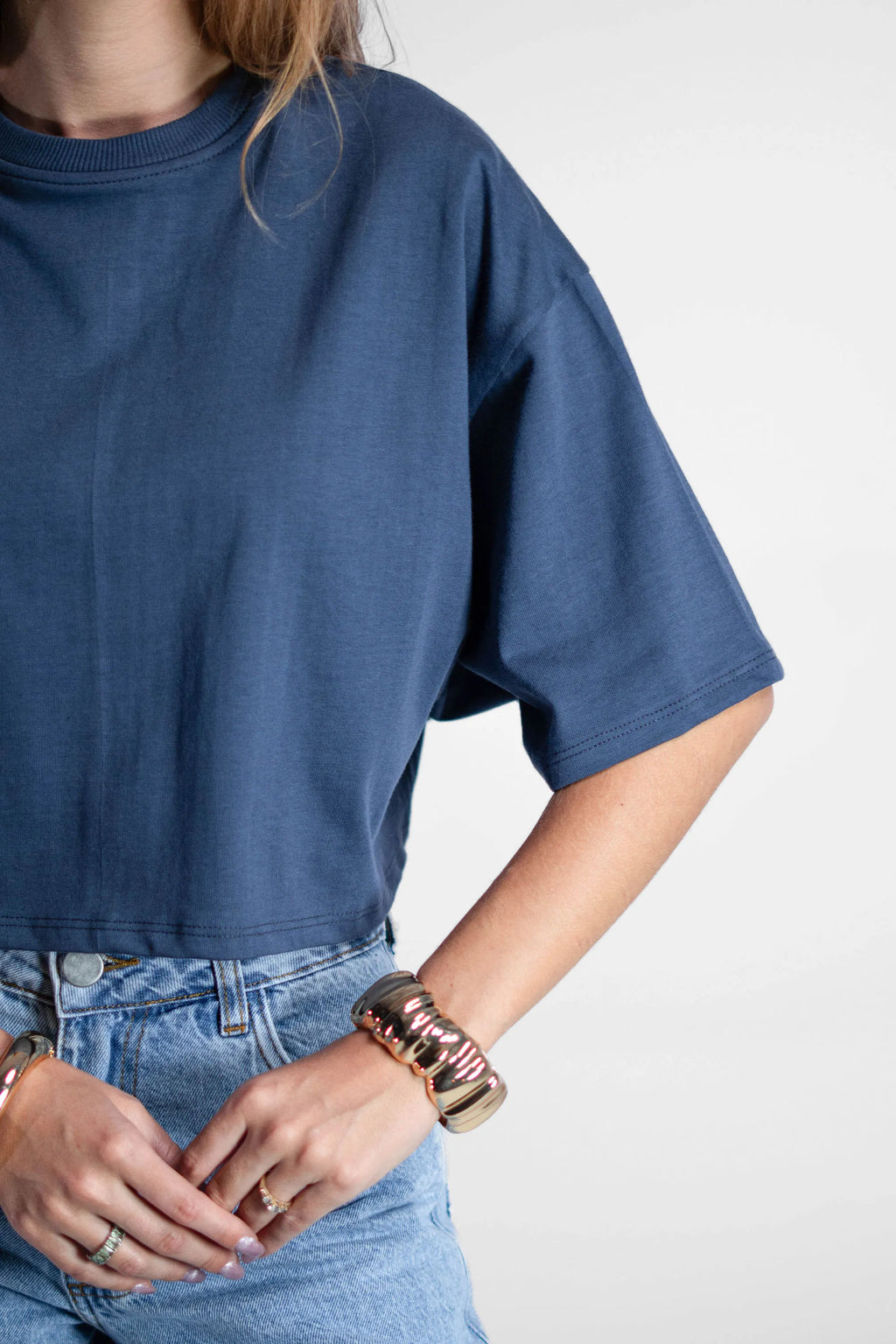 Kit 3 Cropped Feminino Oversized Signature 300