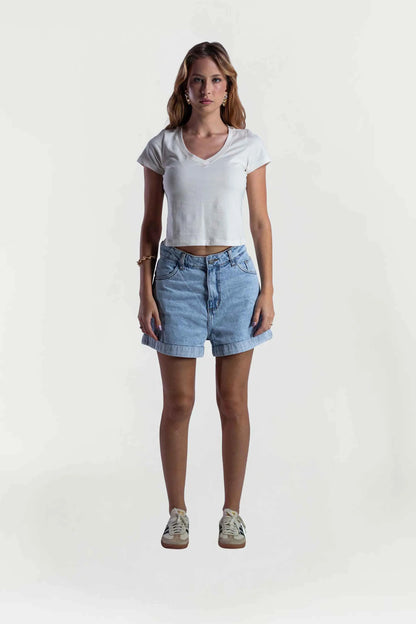 Camiseta Feminina Decote em V
