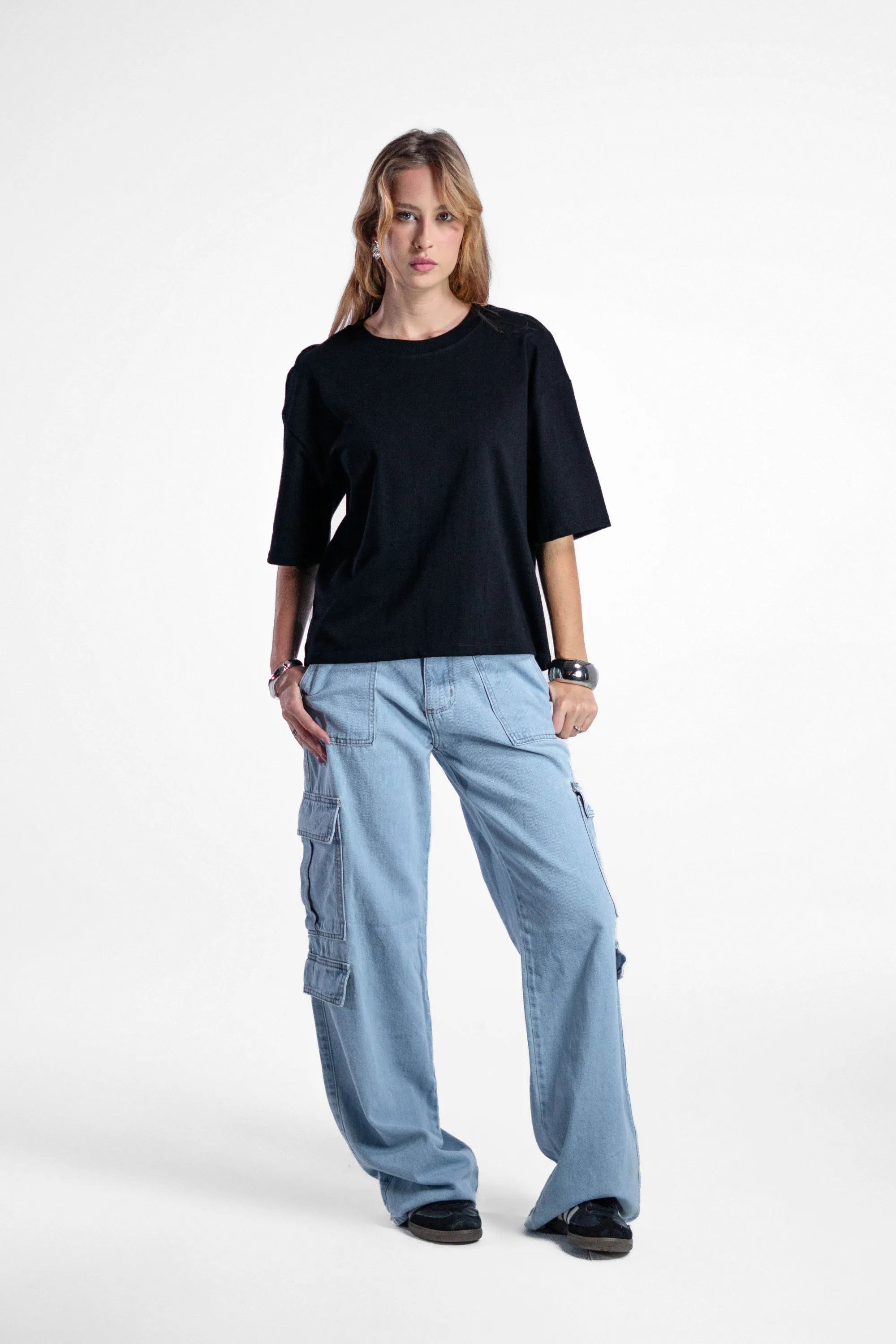 Camiseta Feminina Oversized Texture