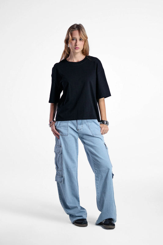 Camiseta Feminina Oversized Texture