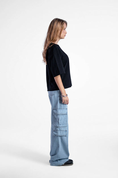 Camiseta Feminina Oversized Texture
